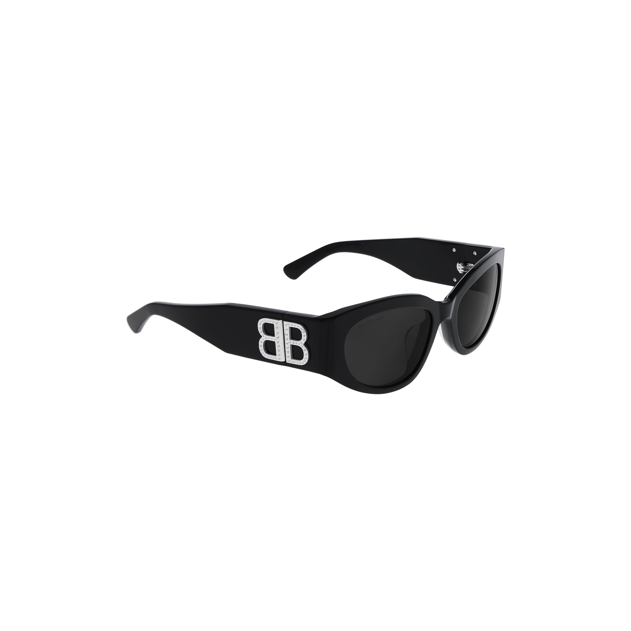 Women’s Bossy Round Af Sunglasses in Black - Image 4